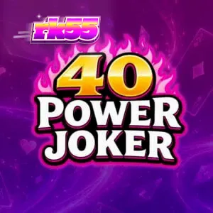 Tampilan visual slot 40 Power Joker dengan simbol buah klasik dan latar belakang galaksi